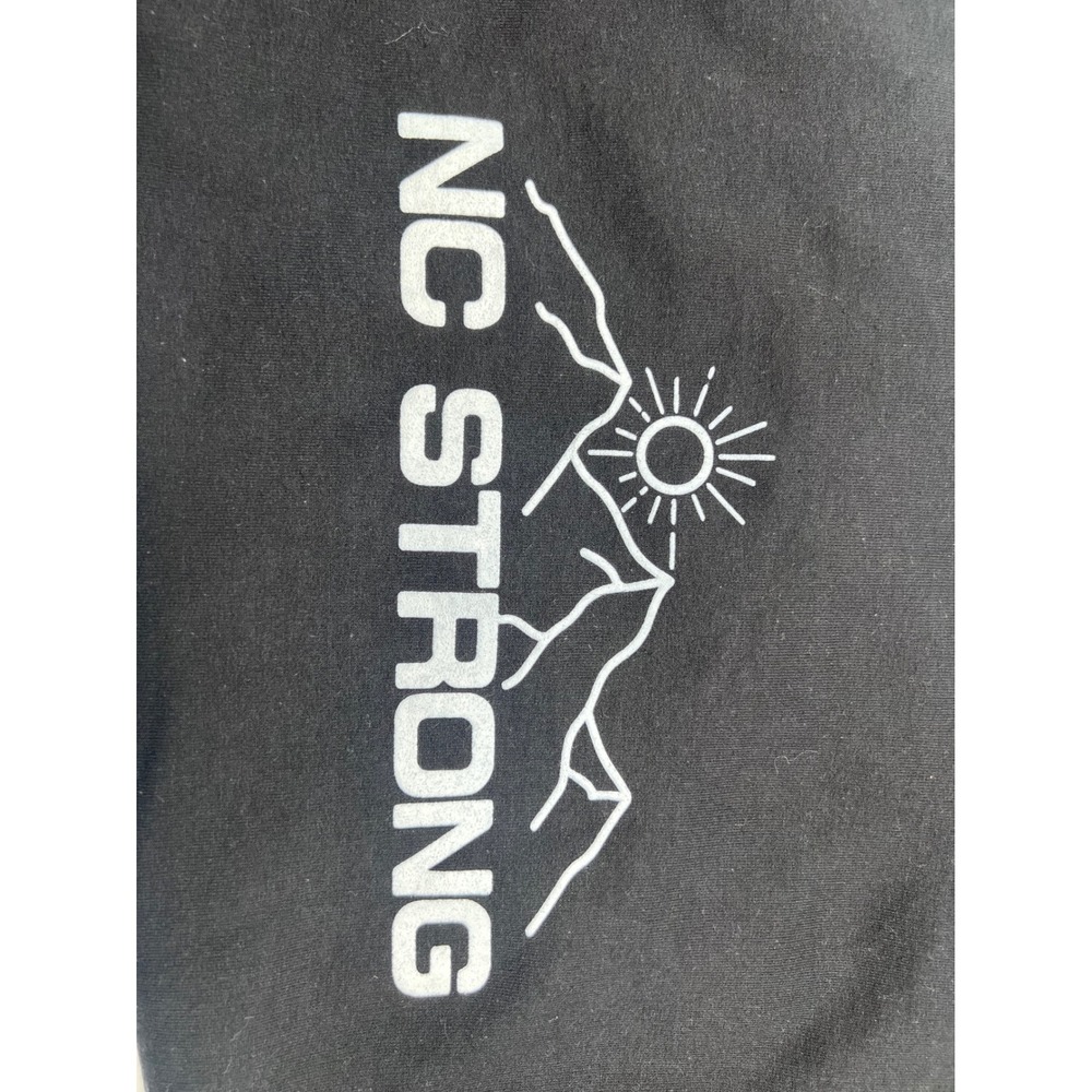 Gildan NC Strong Sweatshirt Black Heavy Blend‎ Mountains Sun Graphic XL - Picture 5 of 6